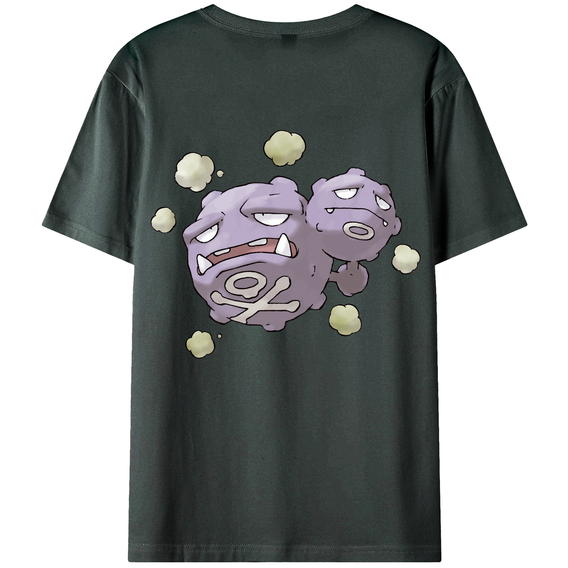 （画像用） ポケットモンスター Pokémon 綿100％ メンズ半袖Tシャツ（バックプリント） 通気性